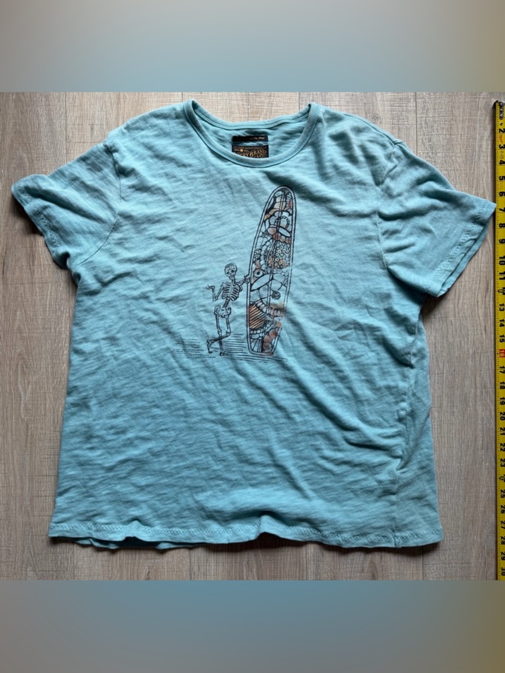 Lucky Brand Ocean Surf Graphic Tee - Light Blue size XXL Good /new condition
